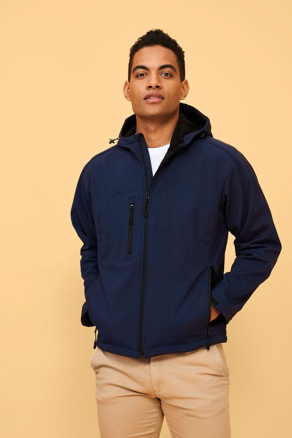 SOL'S 46602 - REPLAY MEN Giacca Uomo Softshell Con Cappuccio