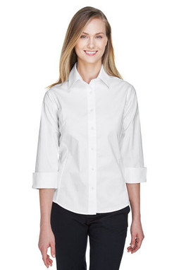Devon & Jones DP625W - Ladies Three-Quarter Sleeve Stretch Poplin Blouse