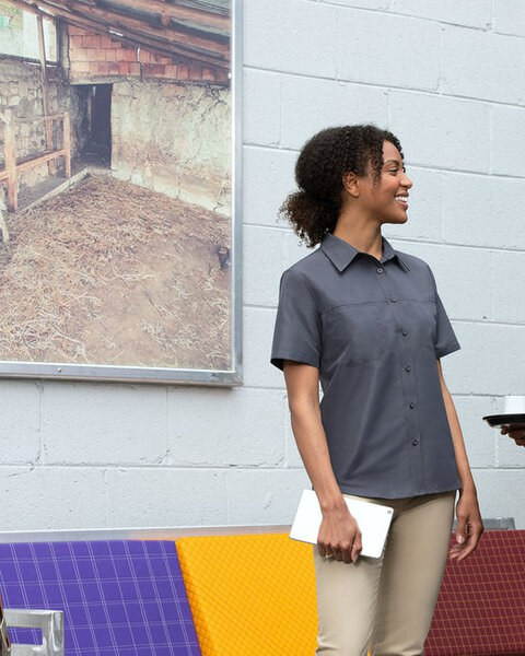 Harriton M580W - Ladies Key West Short-Sleeve Performance Staff Shirt