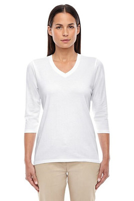 Devon & Jones DP184W - Ladies Perfect Fit Bracelet Length V-Neck Top