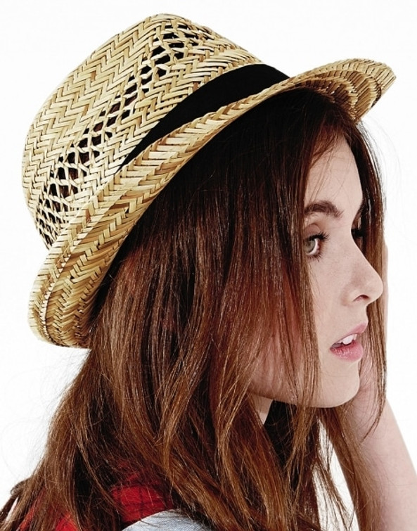 Beechfield B730 - Straw Summer Trilby