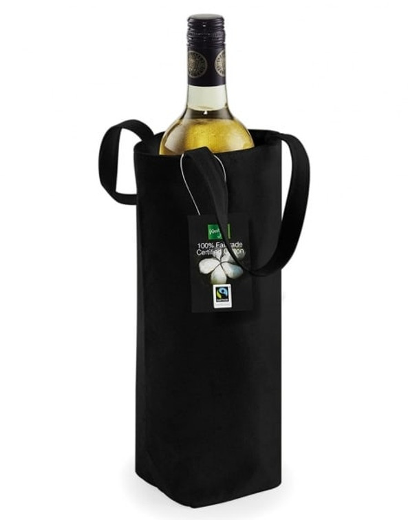 Westford mill W620 - Eco-Friendly Fairtrade Cotton Wine Bottle Carrier