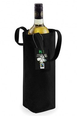 Westford mill W620 - Eco-Friendly Fairtrade Cotton Wine Bottle Carrier