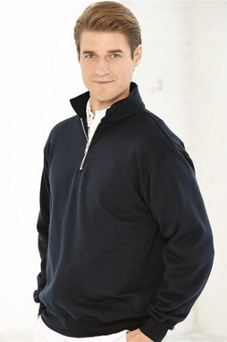 Bayside 920 - USA-Made Quarter-Zip Pullover Sweatshirt