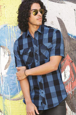 Burnside B9203 - Buffalo Plaid Short Sleeve Shirt