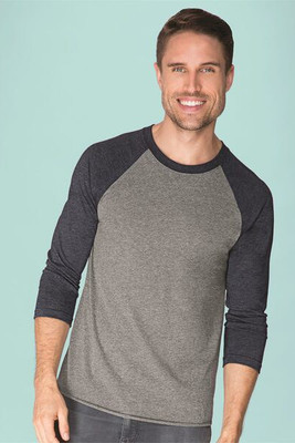 Next Level 6051 - Unisex Tri-Blend Three-Quarter Sleeve Raglan Tee 