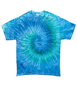 Colortone T1001 - Remera multicolor teñida para adultos