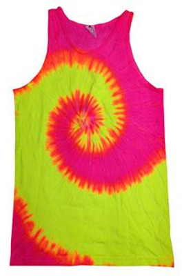 Colortone T3500 - Vibrant Cotton Tie Dye Sleeveless Top
