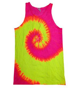 Colortone T3500 - Vibrant Cotton Tie Dye Sleeveless Top