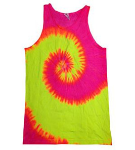 Colortone T3500 - Camiseta Sin Mangas de Algodón Tie Dye