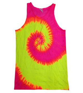 Colortone T3500 - Camiseta Sin Mangas de Algodón Tie Dye