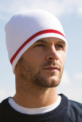 Result R368X - Cozy Stripe Knit Acrylic Beanie Hat