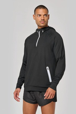 Proact PA360 - Kapuzen-Sweatshirt 1/4 Sport-Reißverschluss