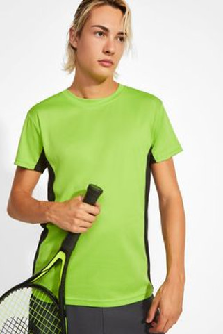 Roly CA0424 - TOKYO Short-sleeve technical t-shirt with a combination of two colour panels