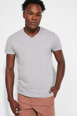 Roly CA6503 - T-shirt Col V Double Épaisseur en Coton
