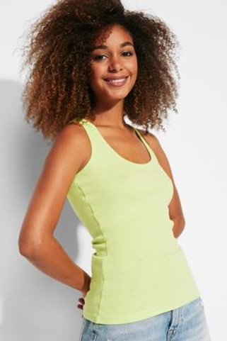 Roly CA6517 - CAROLINA T-shirt coupe près du corps avec encolure et emmanchure liserés