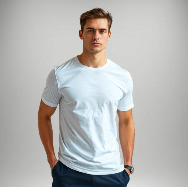 Roly CA7129 - T-shirt Sublimation à Manches Courtes et Col Côtelé