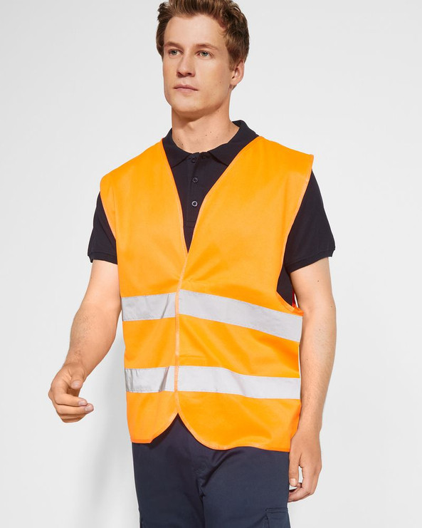 Roly CC5063 - SIRIO Gilet haute visibilité avec deux bande reflechissantes sur poitrine et dos