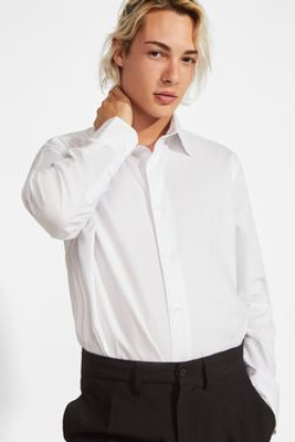 Roly CM5506 - MOSCU Stretchy long-sleeve shirt with interlined collar