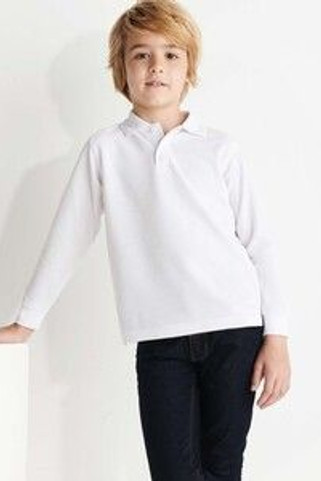 Roly PO5008 - CARPE CHILD Long-sleeve polo shirt with ribbed collar and cuffs