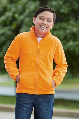 Harriton M990Y - Youth 8 oz. Full-Zip Fleece