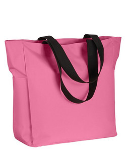 BAGedge BE080 - Durable Polyester Tote with Zipper and Pockets