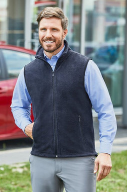 Harriton M985 - Harriton Midweight Breathable Fleece Vest