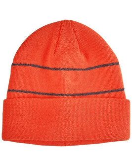 Big Accessories BA535 - High-Visibility Reflective Knit Beanie with Cuff