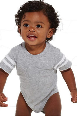 Rabbit Skins 4437 - Infant Football Fine Jersey Bodysuit