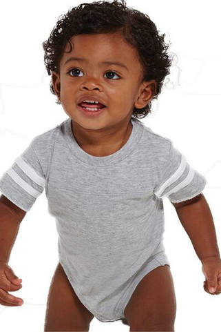 Rabbit Skins 4437 - Infant Football Fine Jersey Bodysuit