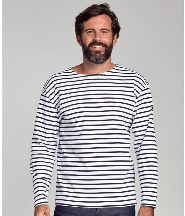Armor lux AM120 - Marinière Manches Longues Homme 100% Coton