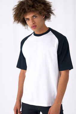 B&C BC230 - Contrast Raglan Sleeve Baseball T-Shirt