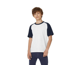 B&C BC231 - Camiseta Infantil Raglan Conforto e Estilo