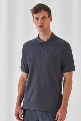 B&C Pro BC815 - Men's short-sleeved polo shirt with chest pocket