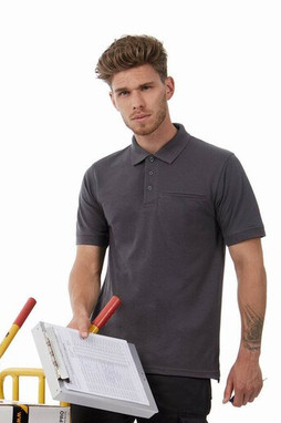 B&C Pro BC825 - Ανθεκτικό Άνετο Polo με Ενισχυμένες Ραφές