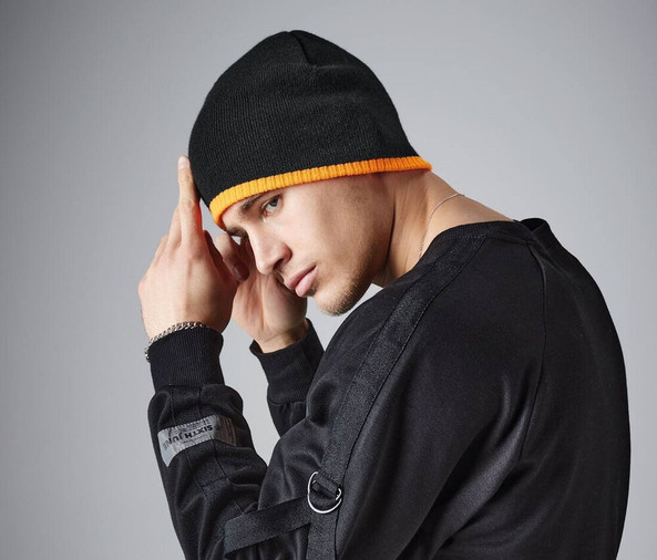 Beechfield BF44C - Zweifarbige Beanie Mütze für Stil und Wärme