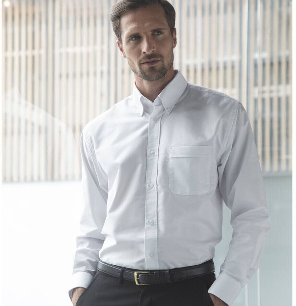 Henbury HY510 - Classic Men's Oxford Shirt with Anti-Crease Finish