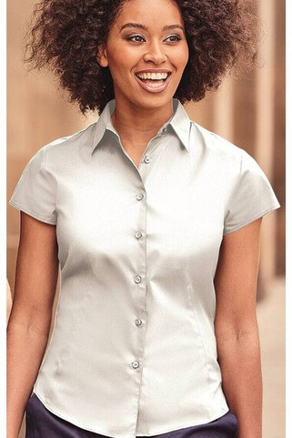 Russell Collection JZ47F - Lyhythihainen Fitted-paita