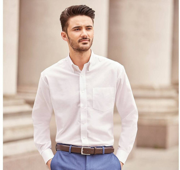 Russell Collection JZ932 - Classic Men's Oxford Shirt with Breathable Fabric