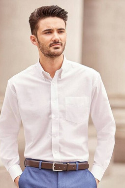 Russell Collection JZ932 - Chemise Homme Oxford