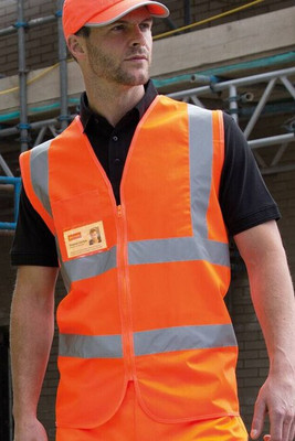 Result RS202 - High-Visibility Reflective Safety Vest with Pockets