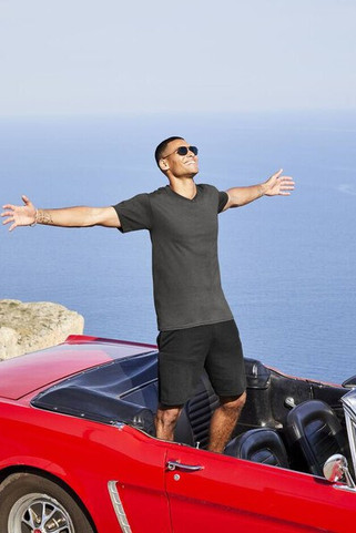 Fruit of the Loom SC234 - MenS V-Neck Tee Shirt Valueweight