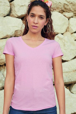 Fruit of the Loom SC601 - Women's V-Neck T-Shirt