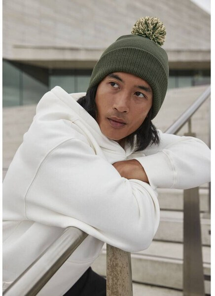 Beechfield BF450 - Trendy Two-Tone Pompom Winter Beanie