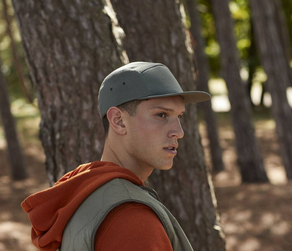 Beechfield BF654 - Adjustable 5 Panel Canvas Cap with Ventilation