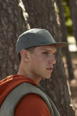 Beechfield BF654 - Adjustable 5 Panel Canvas Cap with Ventilation