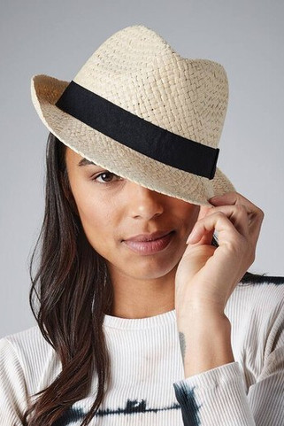 Beechfield BF720 - Hut Geflochten Trilby