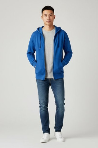 Gildan GN960 - Mens All-Season Full Zip Hoodie with Kangaroo Pockets