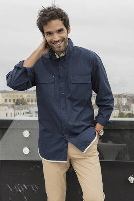 Pen Duick PK610 - Classic Twill Shirt with Contrasted Details