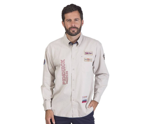 Pen Duick PK690 - Camisa Vintage com Bordados e Patches